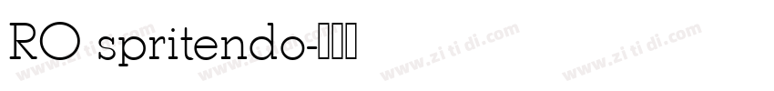 RO spritendo字体转换